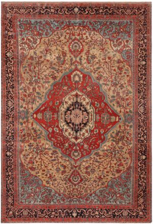 Antique Persian Sarouk Farahan Rug 71373 by Nazmiyal Antique Rugs