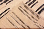 Back Of Ivory Background Modern Distressed Rug 60943 by Nazmiyal Antique Rugs