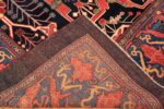 Back Of Large Persian Garous Bidjar Blue Background Rug 71343 by Nazmiyal Antique Rugs