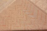 Back Of Oversized Decorative Contemporary Distressed Area Rug 60944 by Nazmiyal Antique Rugs