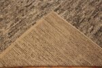 Back Of Textured Beige Modern Distressed Rug 60954 by Nazmiyal Antique Rugs
