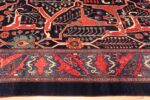 Border Of Large Persian Garous Bidjar Blue Background Rug 71343 by Nazmiyal Antique Rugs