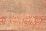 Border Of Large Blue Green Background Antique Persian Malayer Rug 71339 by Nazmiyal Antique Rugs