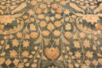 Close Up Of Oversized Light Blue Antique Persian Khorassan Area Rug 71337 by Nazmiyal Antique Rugs