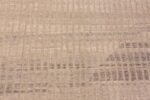 Close Up Of Large Taupe Color Modern Distressed Rug 60941 by Nazmiyal Antique Rugs