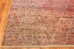 Corner Of Berber Design Coral Modern Distressed Rug 60938 by Nazmiyal Antique Rugs