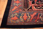 Corner Of Large Persian Garous Bidjar Blue Background Rug 71343 by Nazmiyal Antique Rugs