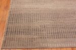Corner Of Large Taupe Color Modern Distressed Rug 60941 by Nazmiyal Antique Rugs
