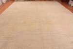 Detail Of Oversized Decorative Contemporary Distressed Area Rug 60944 by Nazmiyal Antique Rugs