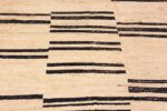 Detailed Of Ivory Background Modern Distressed Rug 60943 by Nazmiyal Antique Rugs