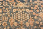 Detailed Of Oversized Light Blue Antique Persian Khorassan Area Rug 71337 by Nazmiyal Antique Rugs