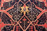 Details Of Large Persian Garous Bidjar Blue Background Rug 71343 by Nazmiyal Antique Rugs