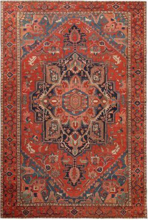 Large Antique Persian Serapi Rug 71379 by Nazmiyal Antique Rugs