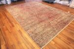 Side Of Berber Design Coral Modern Distressed Rug 60938 by Nazmiyal Antique Rugs