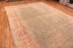 Side Of Large Blue Green Background Antique Persian Malayer Rug 71339 by Nazmiyal Antique Rugs