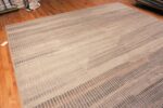 Side Of Large Taupe Color Modern Distressed Rug 60941 by Nazmiyal Antique Rugs