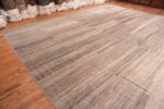 Side Of Oversized Beige Modern Distressed Rug 60956 by Nazmiyal Antique Rugs