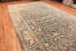 Side Of Oversized Light Blue Antique Persian Khorassan Area Rug 71337 by Nazmiyal Antique Rugs