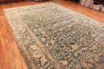Side Of Oversized Light Blue Antique Persian Khorassan Area Rug 71337 by Nazmiyal Antique Rugs