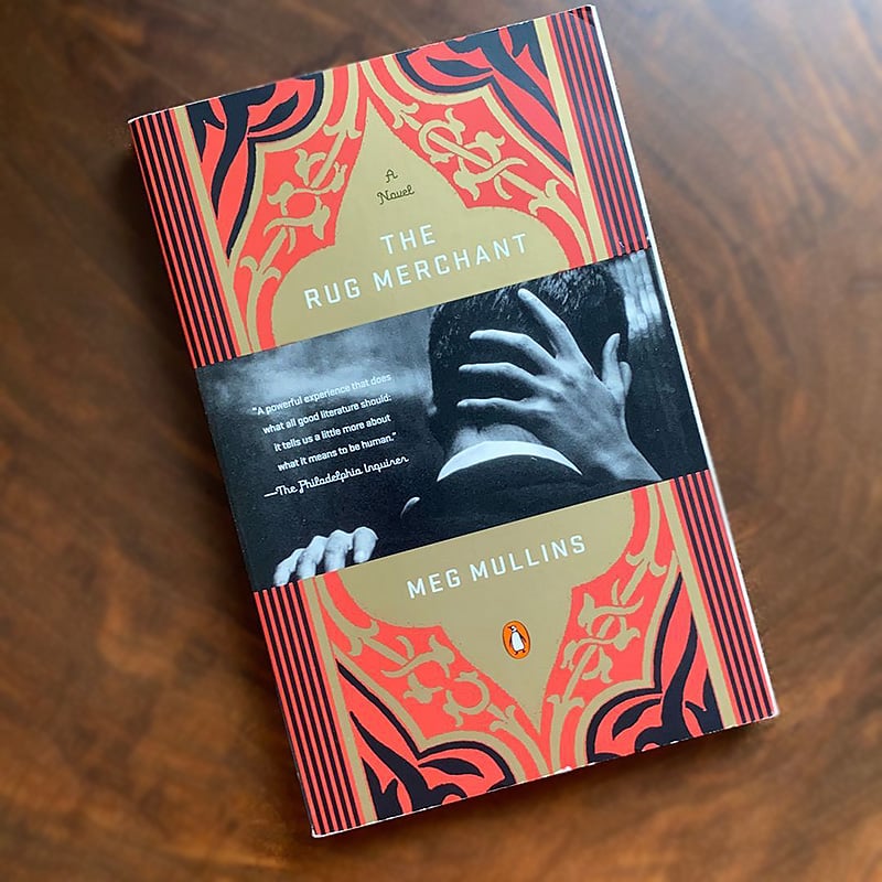 The Rug Merchant by Meg Mullins Book Cover Of The Rug Merchant by Meg Mullins by Nazmiyal Antique Rugs