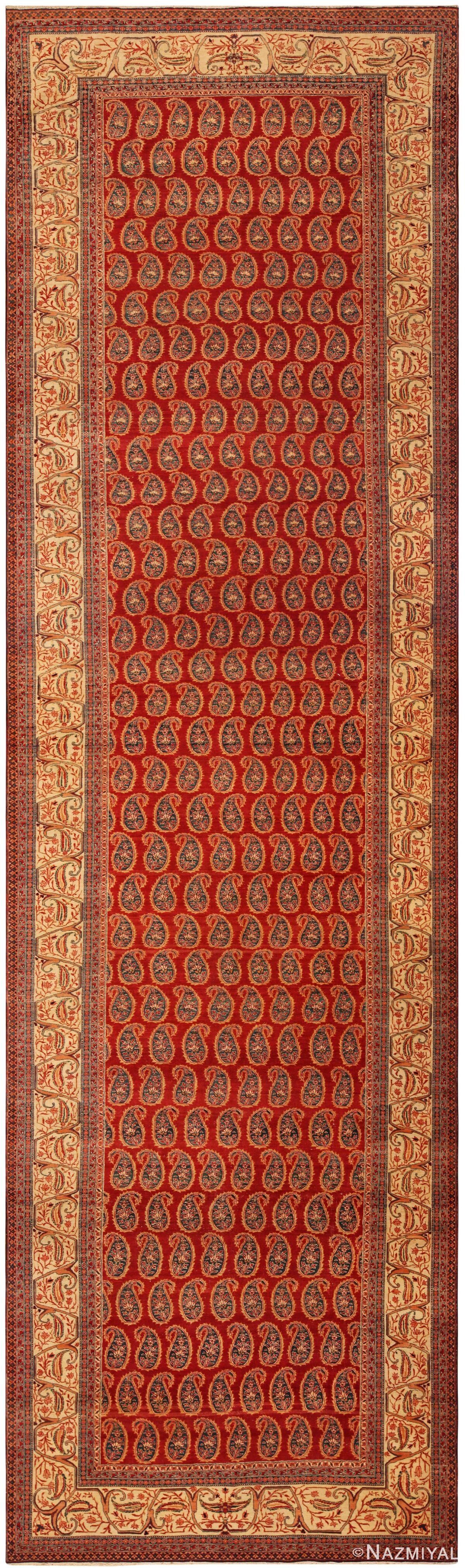 Antique Persian Tabriz Runner Rug 71372 by Nazmiyal Antique Rugs