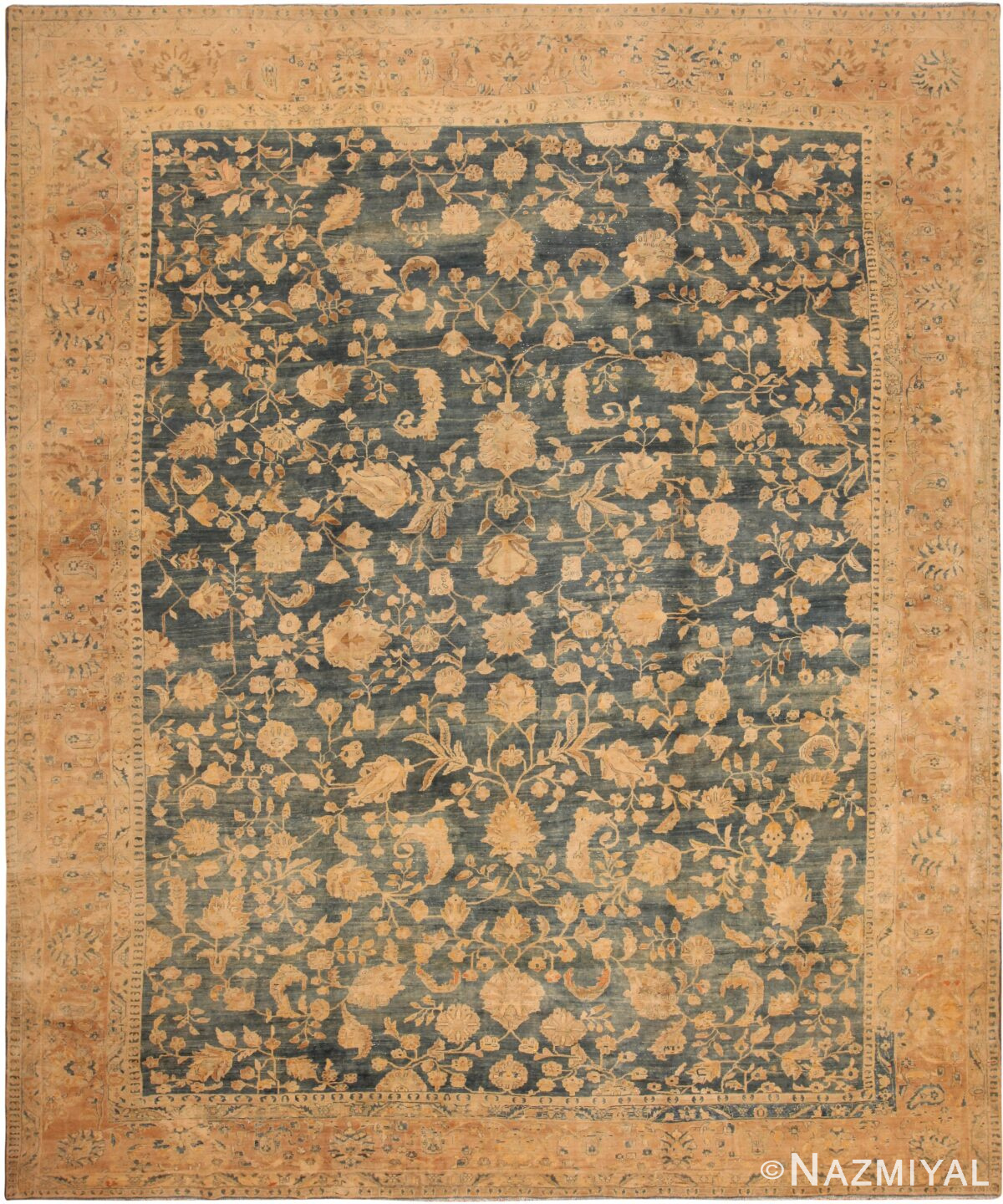 Large Antique Persian Khorassan Rug 71333 by Nazmiyal Antique Rugs