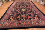 Whole View Of Large Persian Garous Bidjar Blue Background Rug 71343 by Nazmiyal Antique Rugs