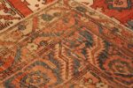 Back Of Antique Persian Heriz Rug 71419 by Nazmiyal Antique Rugs