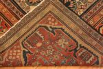 Back Of Antique Persian Sarouk Farahan Area Rug 71378 by Nazmiyal Antique Rugs