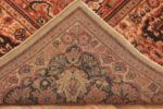 Back Of Antique Persian Sarouk Medallion Area Rug 70815 by Nazmiyal Antique Rugs