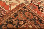 Back Of Antique Persian Serapi Rug 71369 by Nazmiyal Antique Rugs
