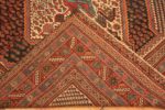 Back Of Geometric Antique Persian Qashqai Rug 71381 by Nazmiyal Antique Rugs
