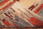 Back Of Modern Geometric Boutique Runner Rug 60979 by Nazmiyal Antique Rugs