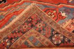 Back Of Small Antique Persian Heriz Rug 71415 by Nazmiyal Antique Rugs