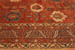 Border Of Antique Persian Heriz Rug 71419 by Nazmiyal Antique Rugs
