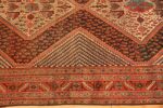 Border Of Geometric Antique Persian Qashqai Rug 71381 by Nazmiyal Antique Rugs