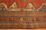 Border Of Room Size Antique Persian Serapi Rug 71416 by Nazmiyal Antique Rugs