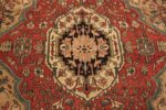 Close Up Of Antique Persian Sarouk Farahan Rug 71373 by Nazmiyal Antique Rugs