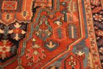 Close Up Of Small Antique Persian Heriz Rug 71415 by Nazmiyal Antique Rugs