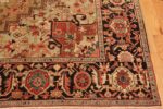 Corner Of Antique Persian Serapi Area Rug 71370 by Nazmiyal Antique Rugs