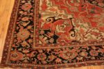 Corner Of Antique Persian Serapi Rug 71369 by Nazmiyal Antique Rugs
