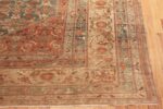 Corner Of Large Light Blue Background Antique Persian Malayer Rug 71177 by Nazmiyal Antique Rugs