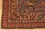 Corner Of Light Blue Antique Persian Tehran Animal Rug 71108 by Nazmiyal Antique Rugs