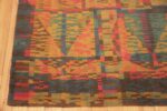 Corner Of Vintage Scandinavian Swedish Rug 71444 by Nazmiyal Antique Rugs