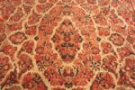 Detail Of Antique Persian Sarouk Medallion Area Rug 70815 by Nazmiyal Antique Rugs