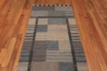 Detail Of Geometric Modern Swedish Inspired Kilim Runner 60989 by Nazmiyal Antique Rugs
