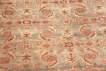 Detail Of Large Light Blue Background Antique Persian Malayer Rug 71177 by Nazmiyal Antique Rugs