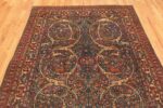 Detail Of Light Blue Antique Persian Tehran Animal Rug 71108 by Nazmiyal Antique Rugs