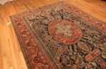 Detailed Of Antique Persian Sarouk Farahan Area Rug 71378 by Nazmiyal Antique Rugs