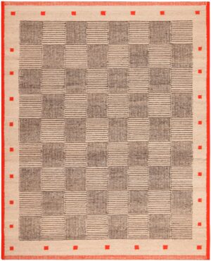 Geometric Modern Swedish Inspired Kilim Rug 60990 by Nazmiyal Antique Rugs